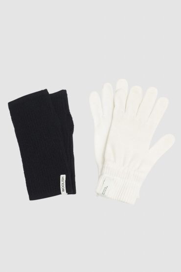 Gift Combo wrist warmers black+gloves