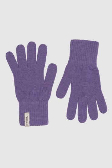 Iki merino gloves violet