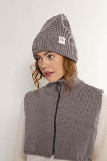 Hiro merino hat grey