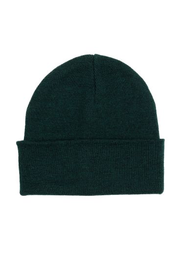 Iki merino beanie emerald green
