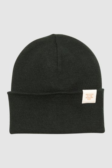 Iki merino hat dark green