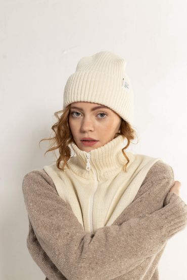 Hiro merino hat white 