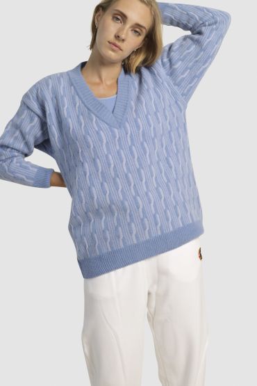 Alba merino sweater blue