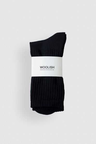 Como merino socks black