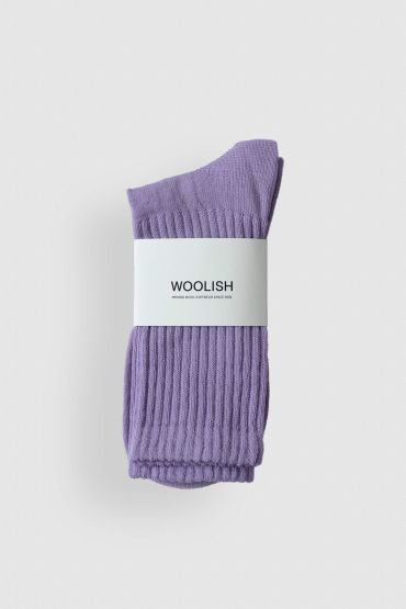 Como merino socks violet