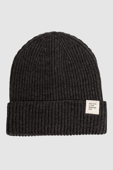 Hiro merino hat dark grey

