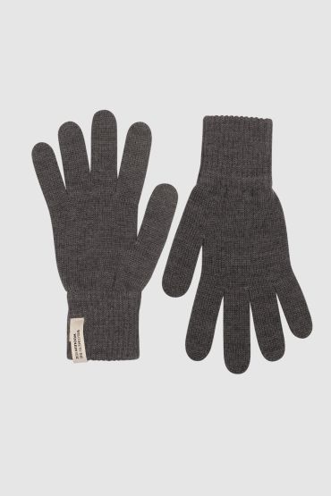 Iki merino gloves grey