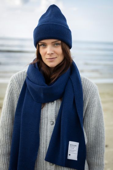 Inari merino scarf marine blue