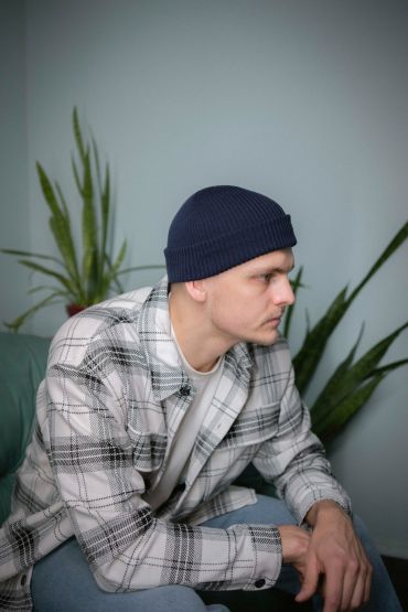 Isu merino beanie blue