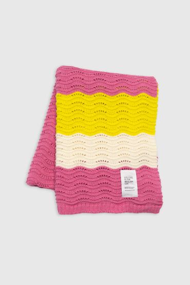 Wave merino throw 