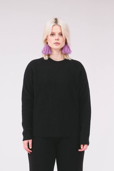 Oita merino sweater black