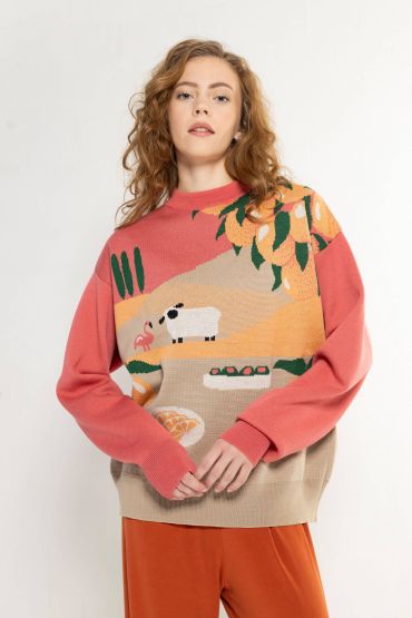Sheep Stories NO.4 - CITRUS SHEEP meriino kampsun
